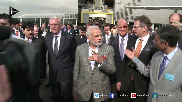 Après l'achat des Rafales, Narendra Modi en visite chez Airbus