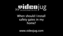 When should I install safety gates in my home?: Childproofing The Hall And Living Room