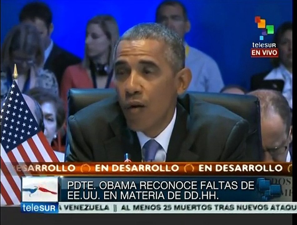 Obama reconoce violaciones de EE.UU. a los DD.HH.