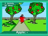 a for apple-learn alphabets-how to learn vocabulary-learn english-learn words-learn phonics