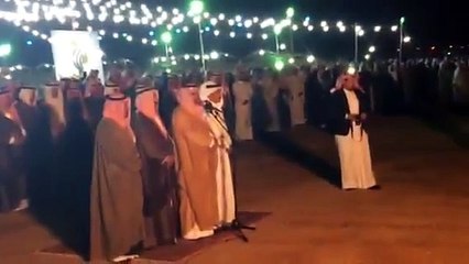 زامل رجال يام عند مطير واستقبالهم