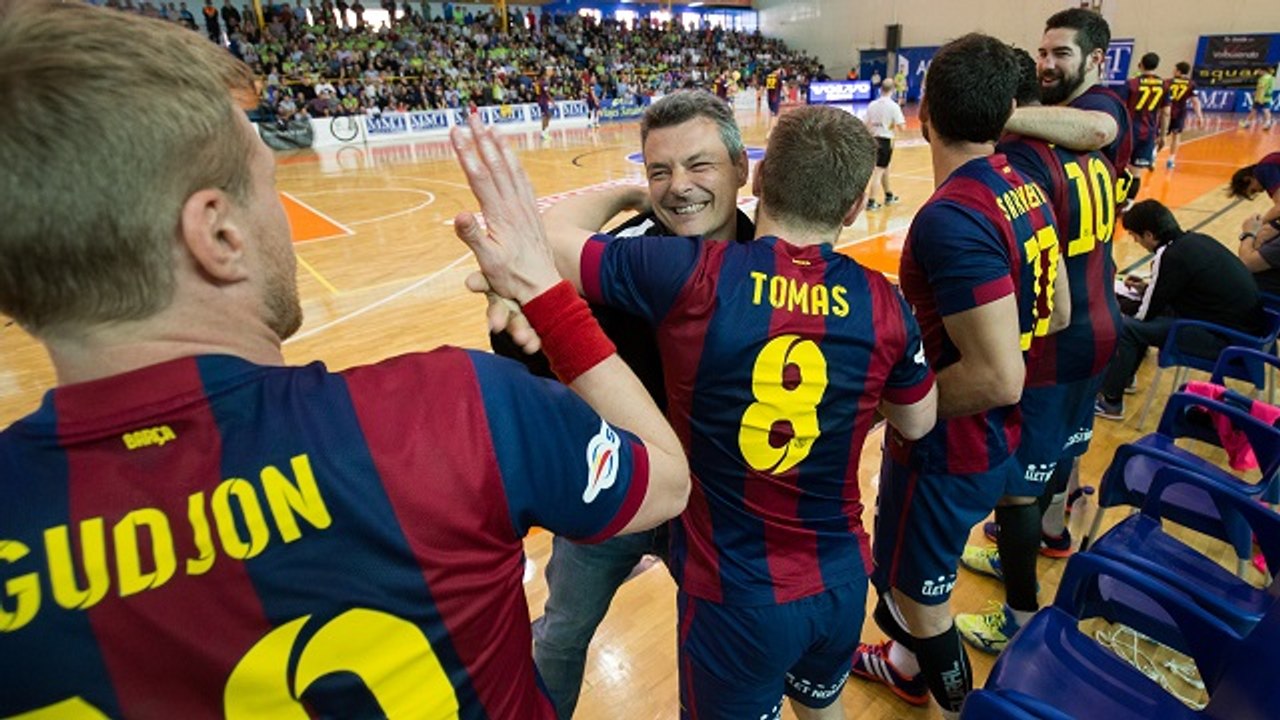 FCB Handbol: Reaccions títol de lliga 2014/15