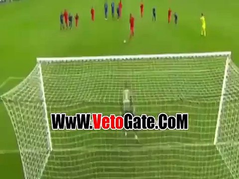 إبراهيموفيتش يتقدم بالهدف الاول باريس سان جيرمان فى باستيا