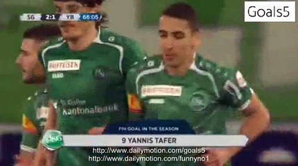 Tafer Y Penalty Goal St Gallen 2 - 1 Young Boys Super League 11-4-2015