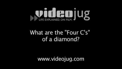 What are the 'Four C's' of a diamond?: Diamond Basics