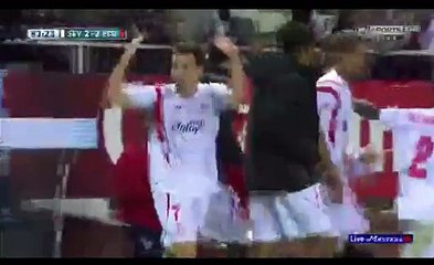 sevilla-barcelona 2-2 Gameiro counter attack goal