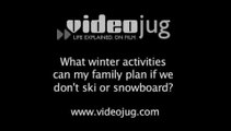 What winter activities can my family plan if we don't ski or snowboard?: Popular Family Vacations
