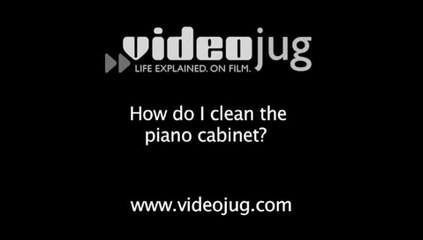 How do I clean the piano cabinet?: Caring For Your Piano