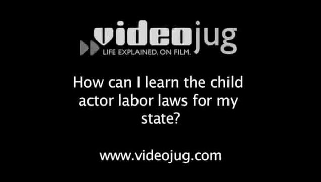 How can I learn the child actor labor laws for my state?: Working Hours For Child Actors