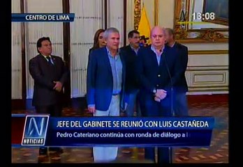 Castañeda: "Es grato que Cateriano llame a todas las fuerzas"