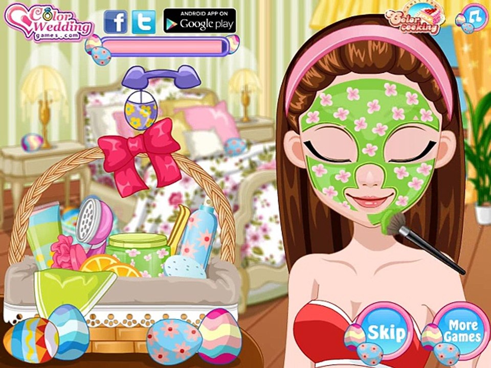 Easter spring make up look - Easter makeover and dress up game