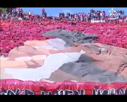 Tifo Derby Wac vs Raja 11/04/2015 - تيفو ديربي 118 الوداد والرجاء