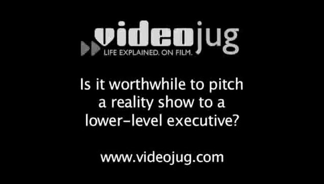 Is it worthwhile to pitch a reality show to a lower-level executive?: Reality Shows - The Pitch Meeting