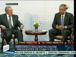 Obama y Castro se reúnen