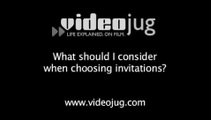 What should I consider when choosing invitations?: Party Invitations