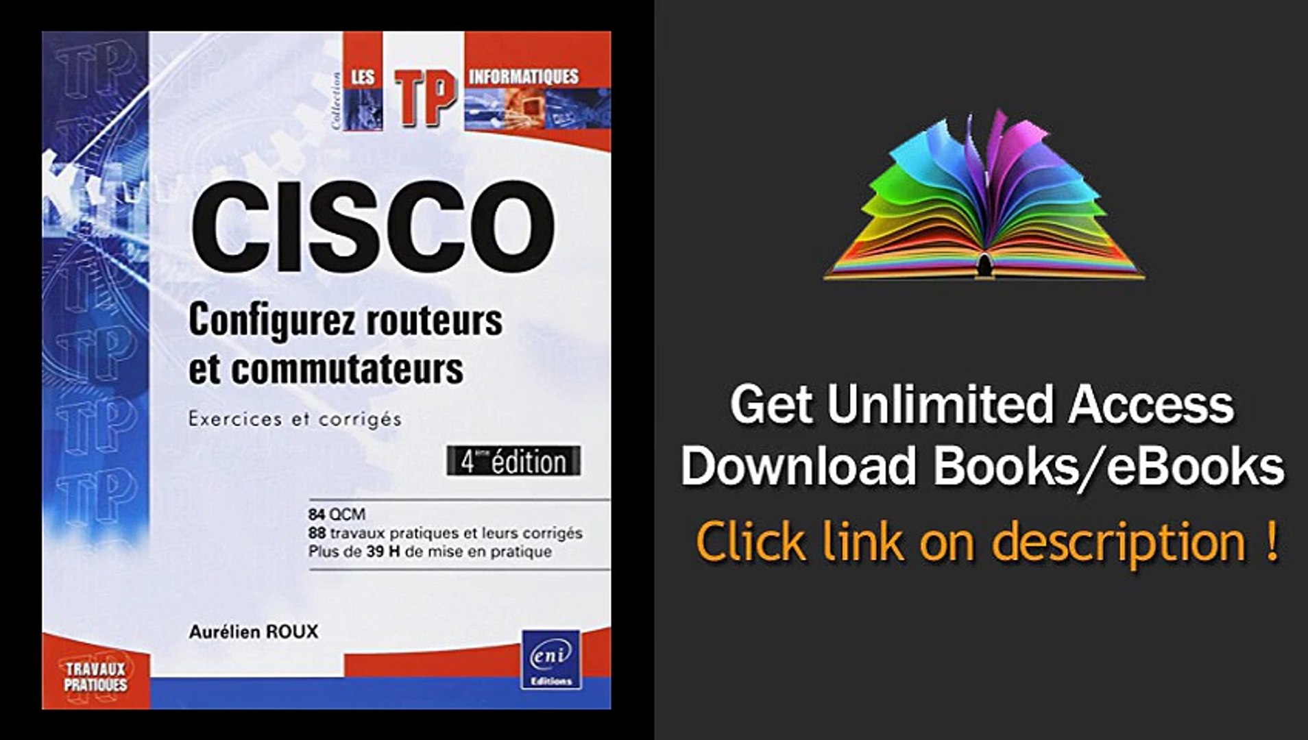 Ebook Cisco configurez routeurs et commutateurs exercices et corriges 4ieme edition