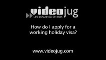 How do I apply for a working holiday visa?: How To Apply For A Working Holiday Visa Whilst Working In The UK