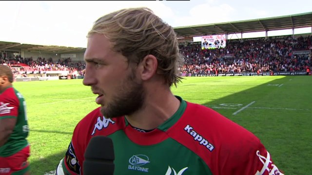 TOP14 - Toulouse-Bayonne: Interview Jean Monribot (BAY) - J22 - Saison 2014/2015