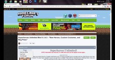 Minecraft - Tutorial - How to Install Minecraft Superhero Unlimited Mod