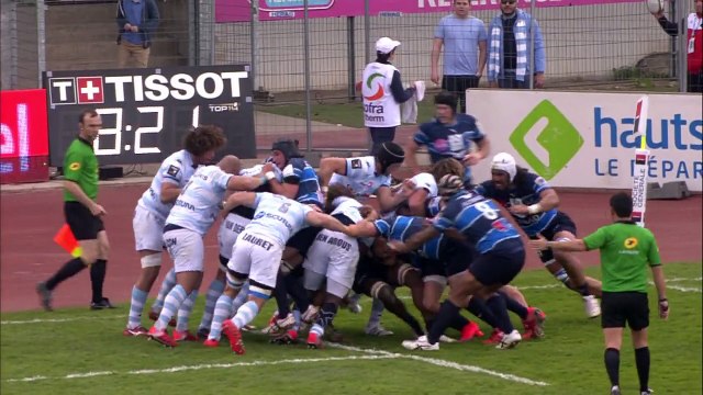 TOP14 - Racing-Métro 92 - Montpellier: Essai 1 Maxime Machenaud (RM92) - J22 - Saison 2014/2015