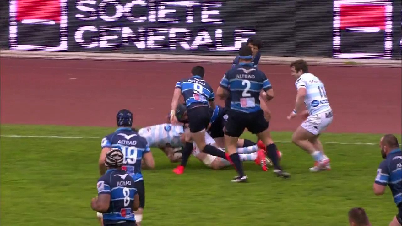 TOP14 - Racing-Métro 92 - Montpellier: Essai 2 Maxime Machenaud (RM92) - J22 - Saison 2014/2015