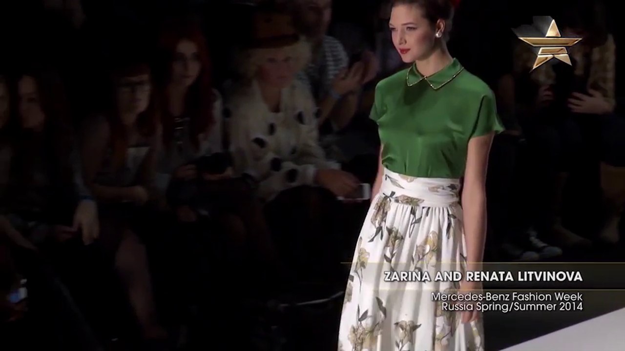 Fashion Week ZARINA AND RENATA LITVINOVA Mercedes-Benz Fashion Week Russia Spring Summer 2014