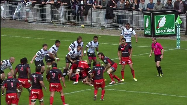 TOP14 - Brive - Lyon: Essai Waisele Sukanaveita (LYO) - J22 - Saison 2014/2015