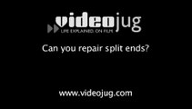 Can you repair split ends?: Haircare: FAQ