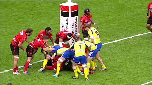 TOP14 - Clermont - Oyonnax: Essai Peceli Yato (CLE) - J22 - Saison 2014/2015