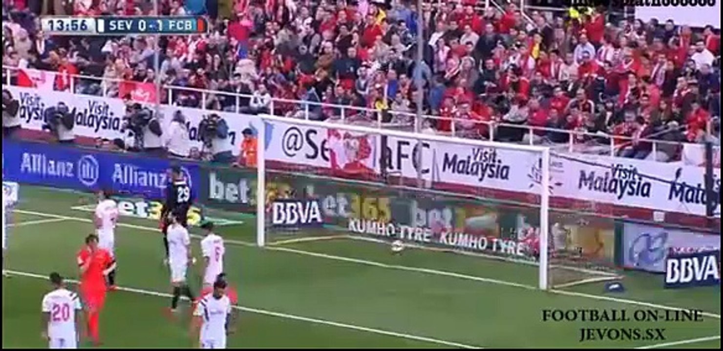 Lionel Messi (0-1) fantastic goal | Sevilla FC - FC Barcelona |  11.04.2015