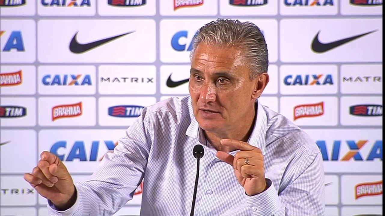 Entrevista do Técnico TITE após o jogo entre CORINTHIANS 1 x 0 Ponte Preta Quartas de Final Paulistão 2015 11-04-2015 Online Completo Íntegra