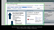 LexisNexis Academic: Using and Installing Portable Search Widgets