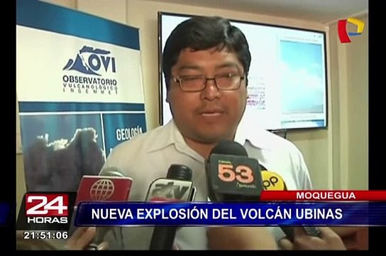 Moquegua: nueva explosión del volcán Ubinas