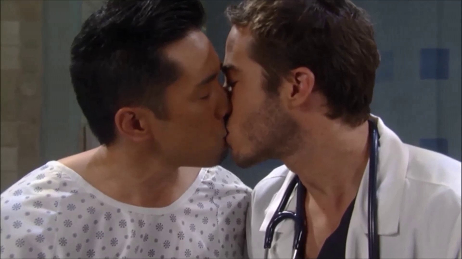 general hospital's gay couple - brad cooper and lucas jones