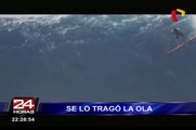 Bloque Deportivo: ola gigante se traga a surfista en Hawái