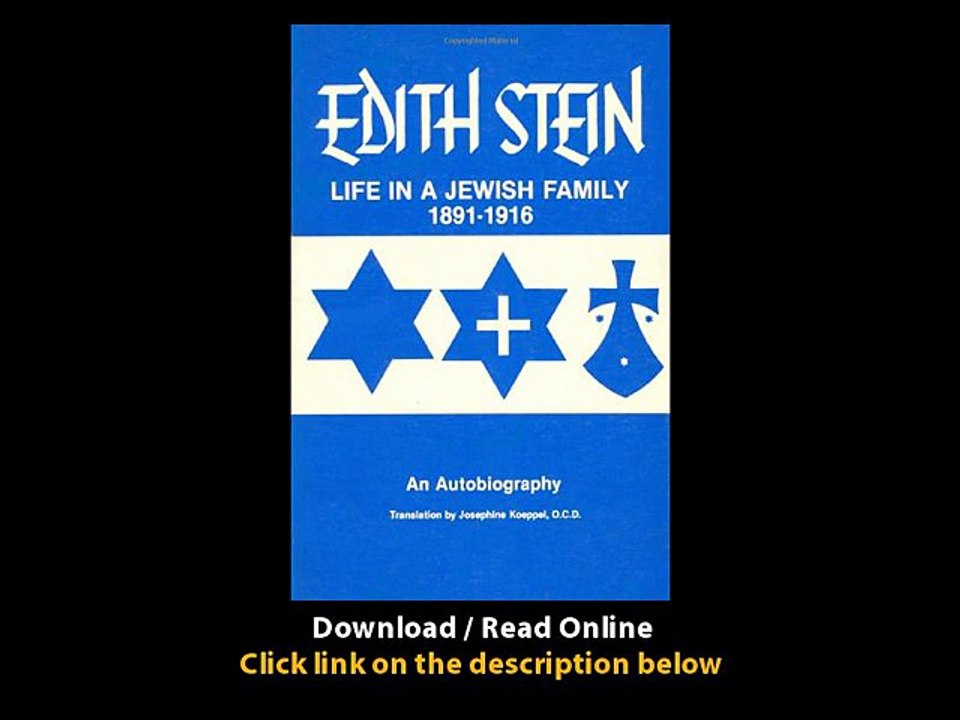 Download Life in a Jewish Family By Edith Stein PDF