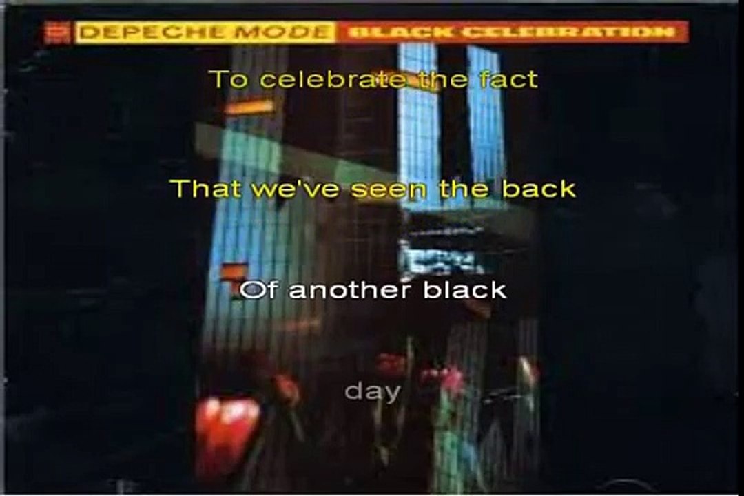 KARAOKE DEPECHE MODE - Black celebration