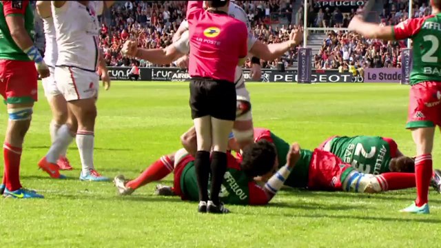 TOP14 - Toulouse - Bayonne: Essai Louis Picamoles (TLS) - J22 - Saison 2014/2015