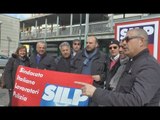 Napoli - Polizia, flash mob del sindacato Silp Cgil -1- (08.04.15)