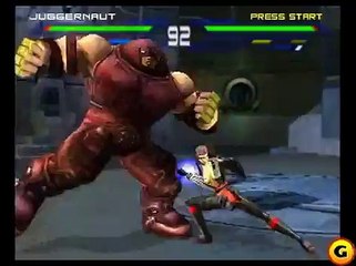 "X-Men Next Dimension": Lady Deathstrike vs. Juggernaut