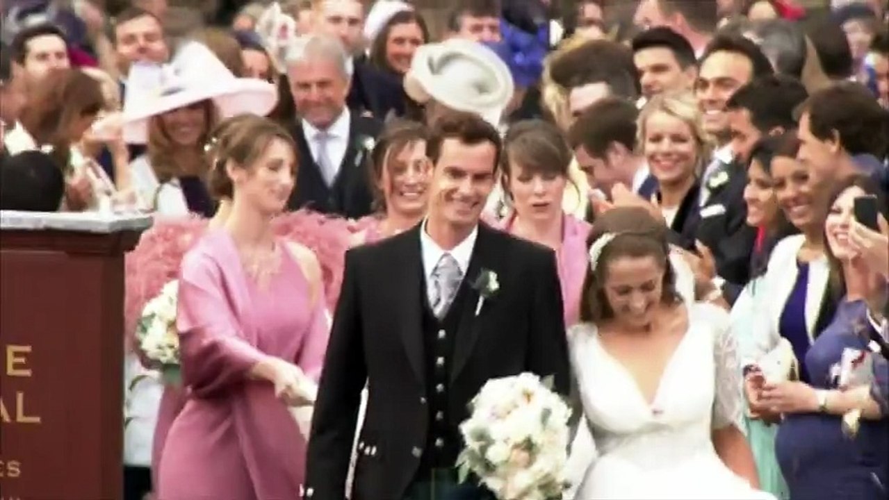 Andy Murray s'est marié chez lui en Ecosse vêtu d'un kilt