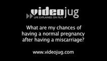 What are my chances of having a normal pregnancy after having a miscarriage?: Miscarriage