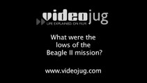 What were the lows of the Beagle II mission?: The Beagle Missions