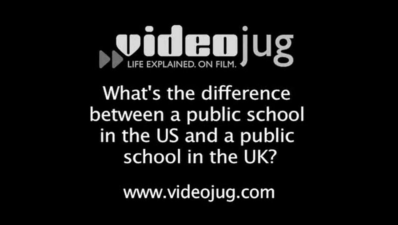 What's the difference between a public school in the US and a public school in the UK?: Types Of School
