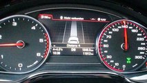 2011 Audi A8: The radar-guided cruise control in action on a foggy Autobahn