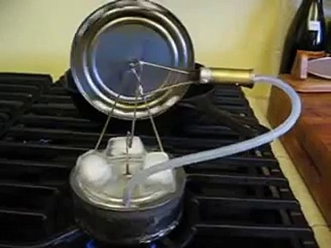 Free Tin Can Stirling Engine Plans, DIY Science Projects HK1
