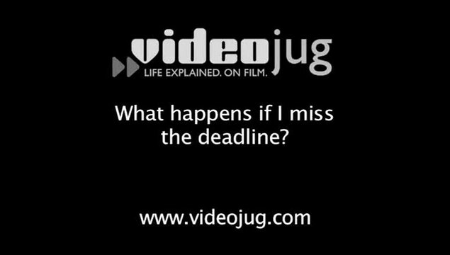 What happens if I miss the deadline?: Applying For A Higher Education Course