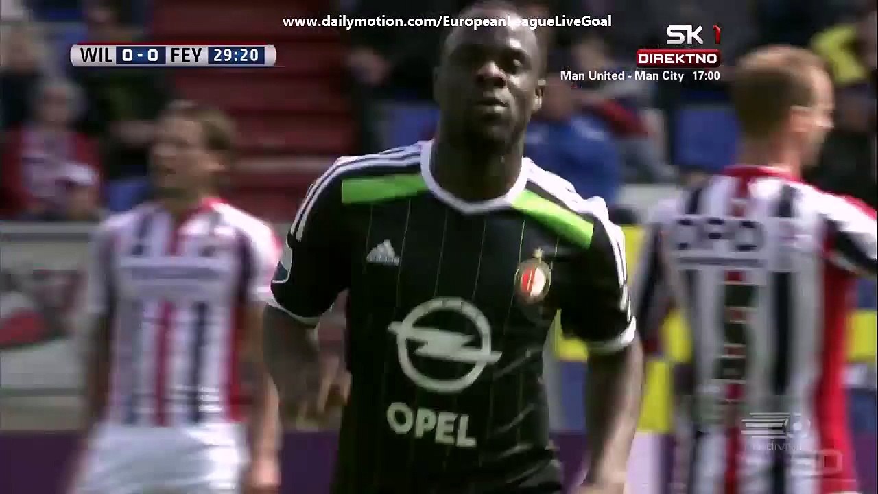 Elvis Manu 0:1 | Willem II - Feyenoord 12.04.2015 HD