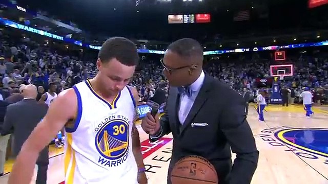 Postgame Stephen Curry _ Blazers vs Warriors _ April 9, 2015 _ NBA Season 2014_15