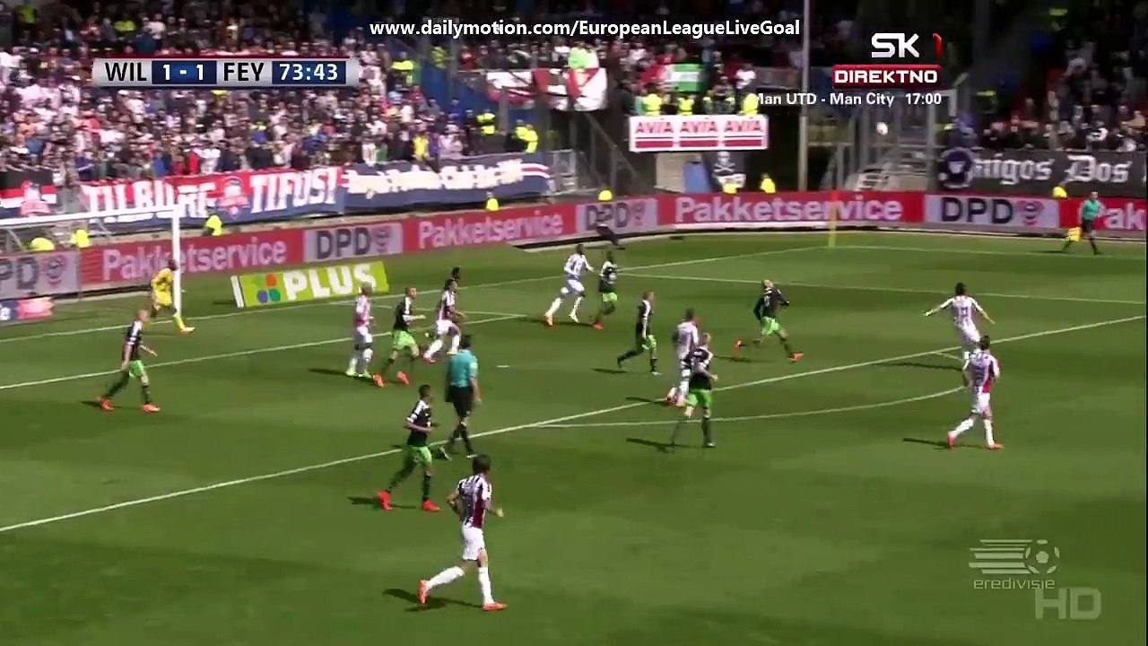 Bruno Andrade 2_1 _ Willem II - Feyenoord 12.04.2015 HD